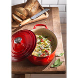 Cocotte ovale 31 cm cerise