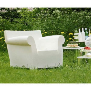 Fauteuil Bubble Club blanc zinc