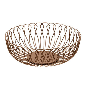 Corbeille Ronde 25 cm Cruz coloris Cuivre Guy Degr