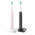2x Brosses à dents électriques - Noire/Rose Serie 3100 Philips