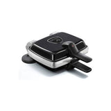 Gauffrier super 2 gaufres anti adhésif noir