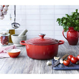 Cocotte ronde 18 cm rouge