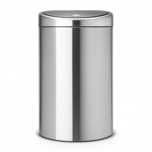 Poubelle touch bin recycle10+23L matt stele