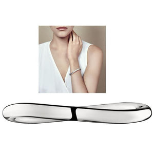 Bracelet jonc en argent massif