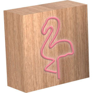 Enceinte Bluetooth® + Charge induction Néon L Flamingo ColorLight