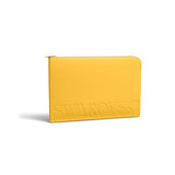 Pochette pour ordinateur jaune