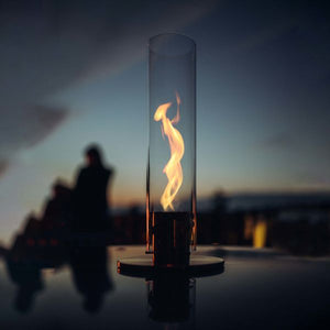 Cheminée de table Spin 90 gris