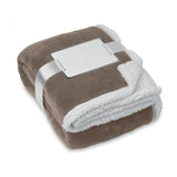 PLAID POLAIRE TAUPE