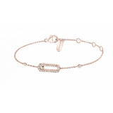 Bracelet Messika Move Uno en or rose et diamants