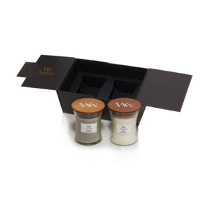 Bougies Coffret 2 Jarres Moyennes Woodwick