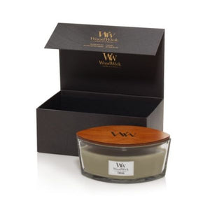 Coffret Cadeau Ellipse bougie Au coin du feu Woodwick