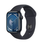 Apple Watch S9, Boîtier alu minuit 45 mm, Bracelet Sport - M/L