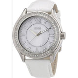 Montre Femme - Quartz Analogique - Bracelet Cuir Blanc