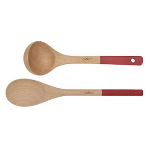 Ustensiles en bois coloris Rouge