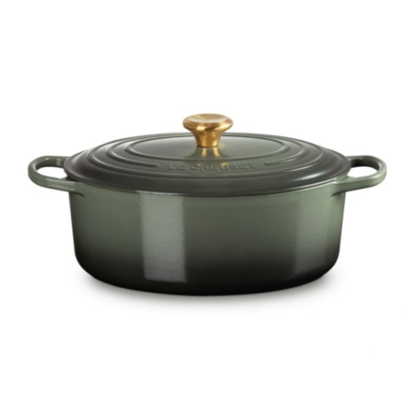 Cocotte ovale en fonte émaillée 31cm Thym Le Creuset