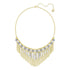 Collier Gipsy Large bleu plaqué or rose Swarovski