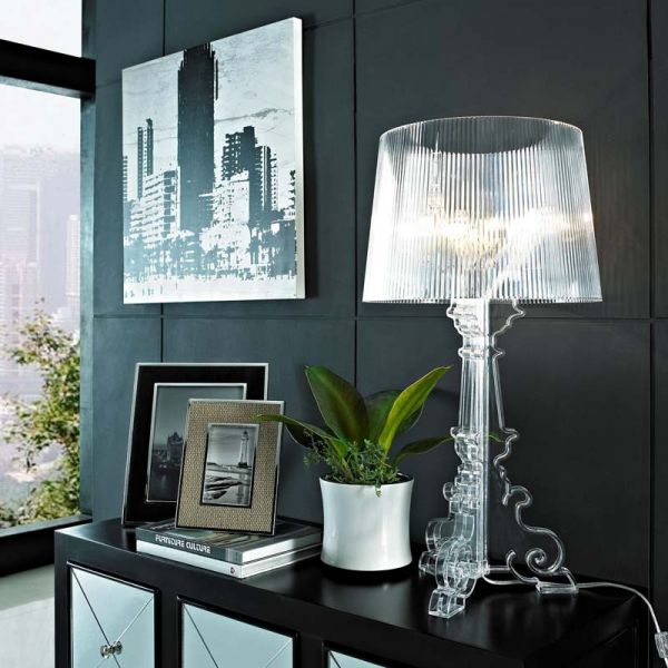 Lampe à poser BOURGIE transparent