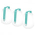 Lampes Balad H12 lot de 3 Bleu lagune