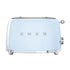 Toaster 2 tranches année 50 bleu azur Smeg