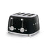 Toaster 4 tranches année 50 noir Smeg
