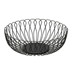 CORBEILLE RONDE NOIRE 25CM