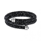 Bracelet Crystaldust double noir
