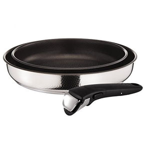 LOT 2 POELES 22/26CM ANTI ADHESIF