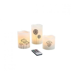 Set de 3 Bougie Led en Cire