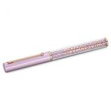 Stylo à bille Crystalline Gloss Violet, Métal doré rose