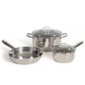 Batterie de cuisine inox 5 pièces