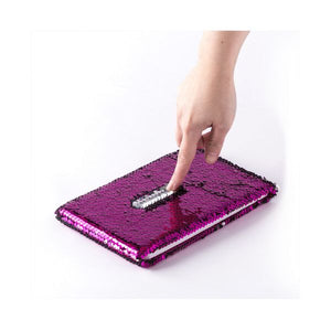 10 bloc-notes sequin fuschia