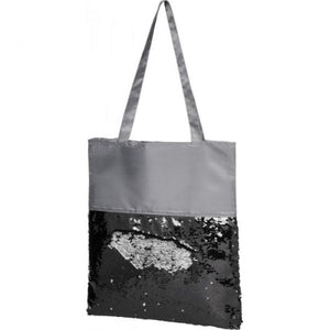 10 sacs fourre-tout à paillettes gris/noir