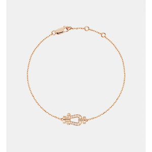 BRACELET FORCE 10 Petit modèle or rose et diamants