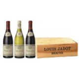 Caisse bois 3 Bout. Jadot/ Chablis/Mercurey